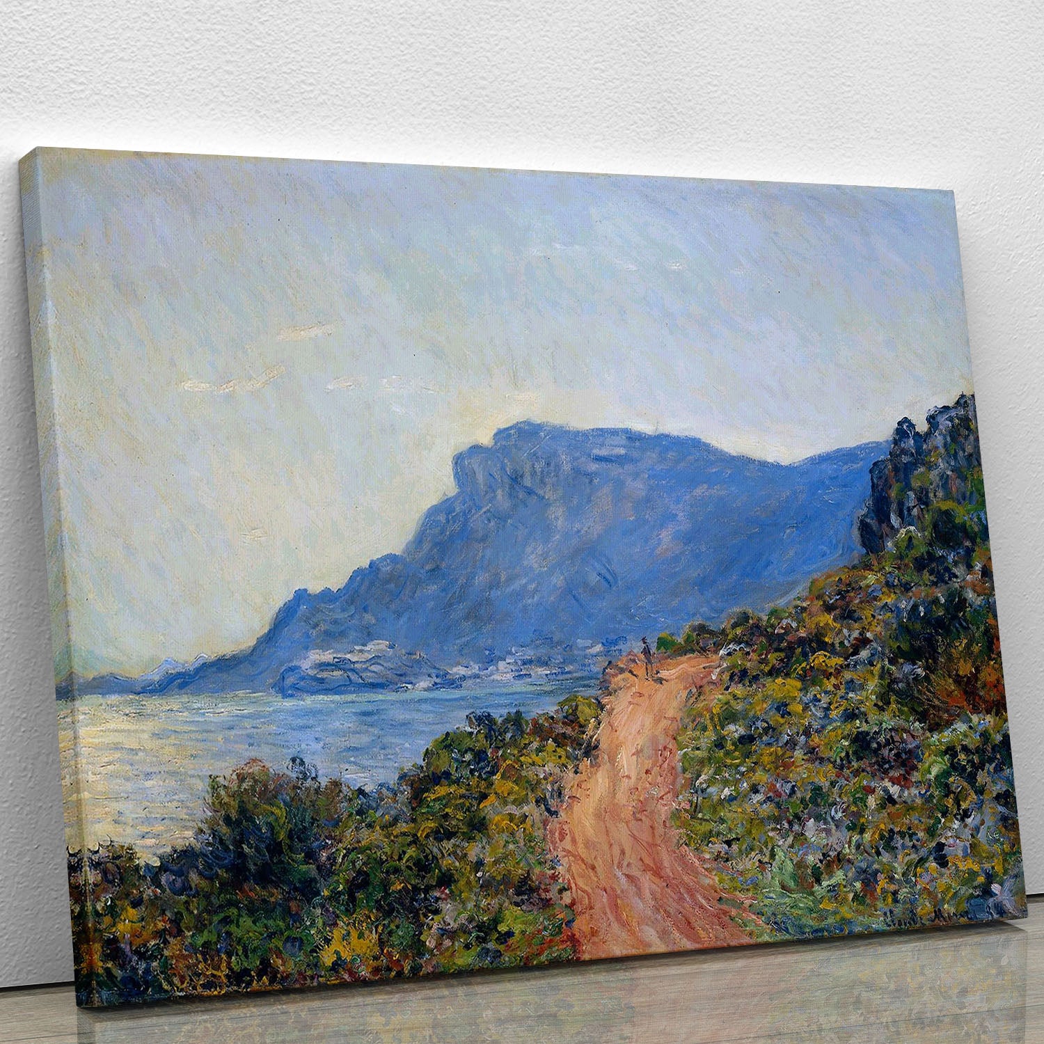 A coastal view with a bay by Monet Canvas Print or Poster - Canvas Art Rocks - 1