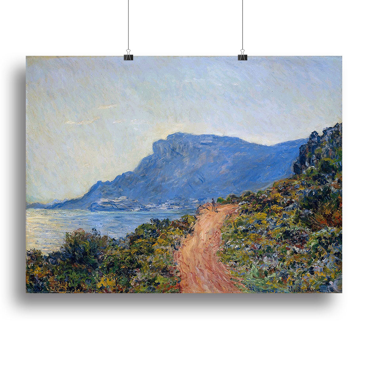 A coastal view with a bay by Monet Canvas Print or Poster - Canvas Art Rocks - 2