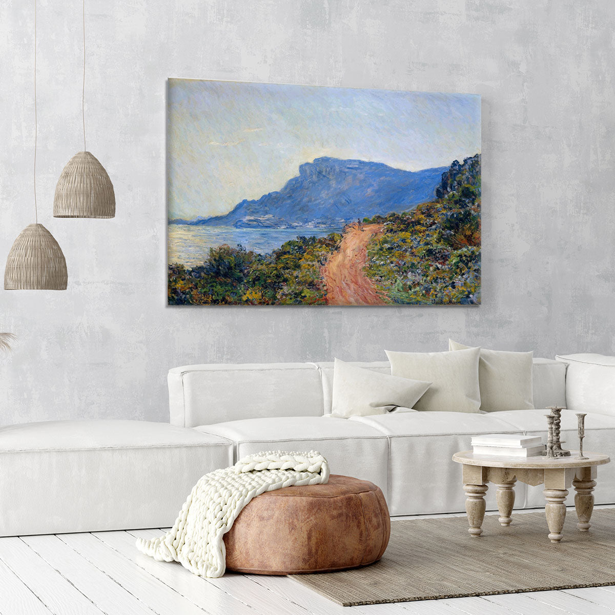 A coastal view with a bay by Monet Canvas Print or Poster - Canvas Art Rocks - 6