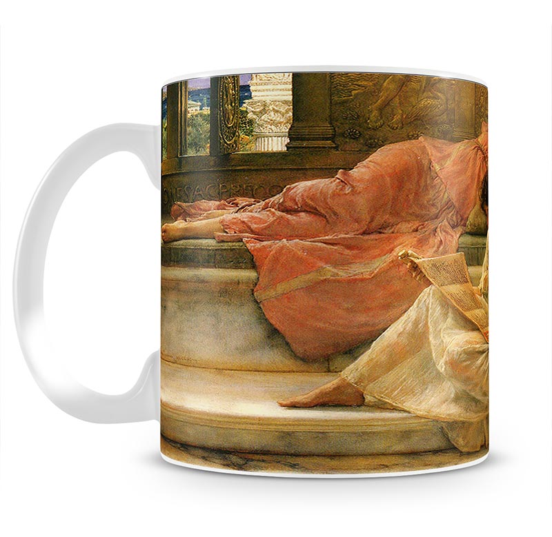 A favorite poet by Alma Tadema Mug - Canvas Art Rocks - 1