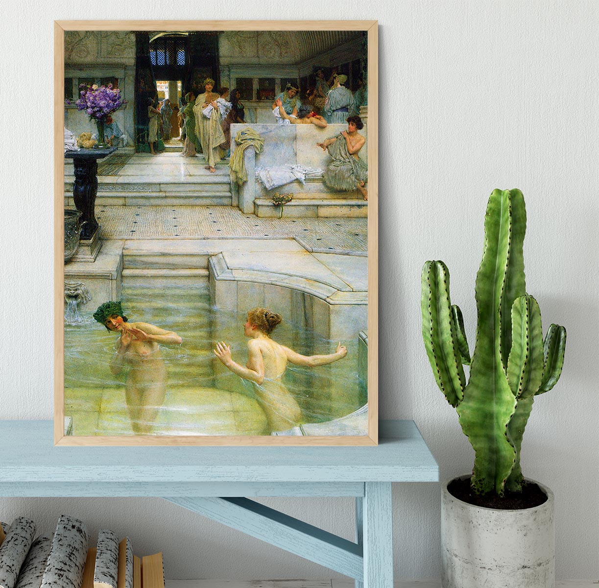 A favorite tradition by Alma Tadema Framed Print - Canvas Art Rocks - 4