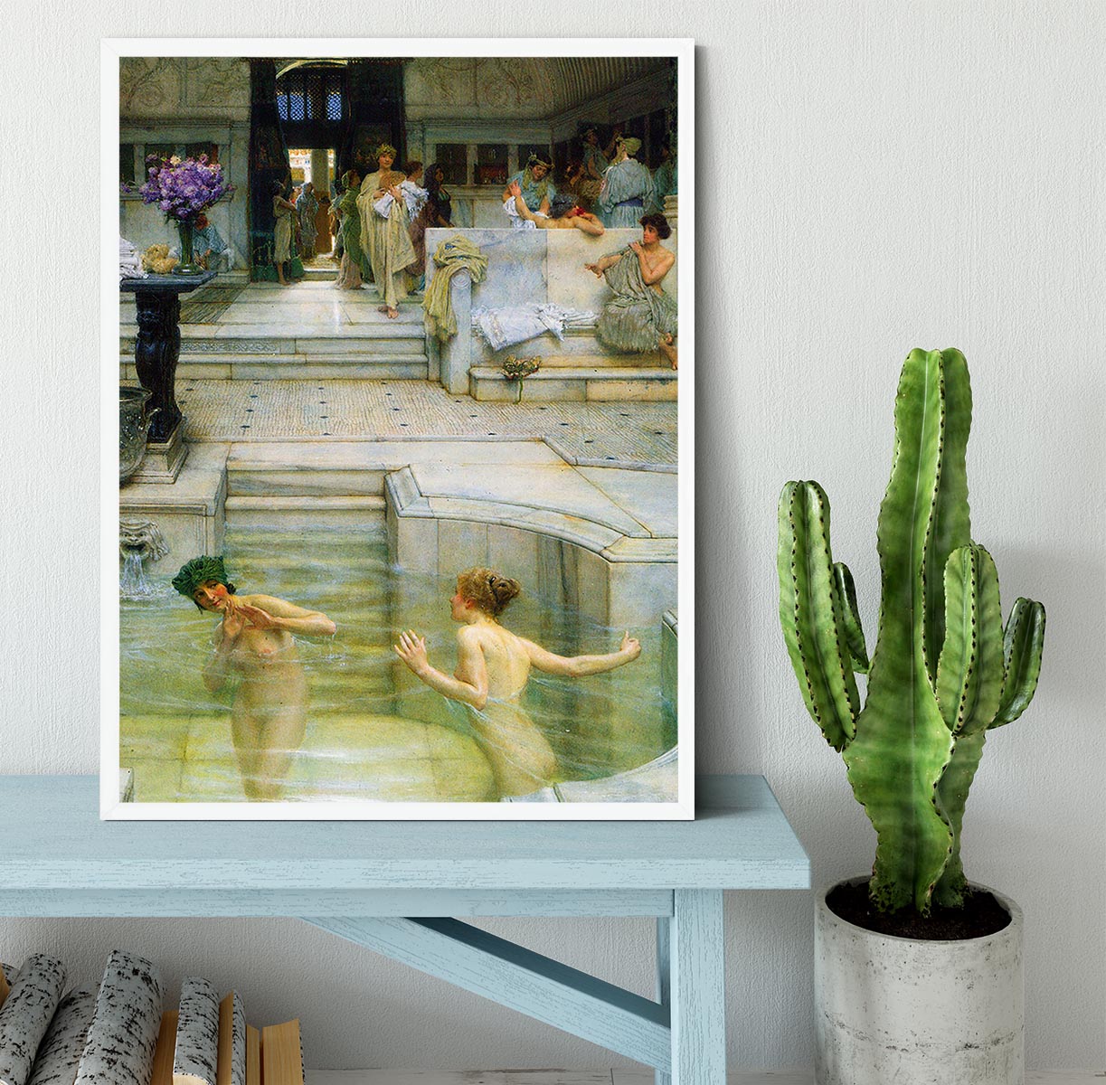 A favorite tradition by Alma Tadema Framed Print - Canvas Art Rocks -6
