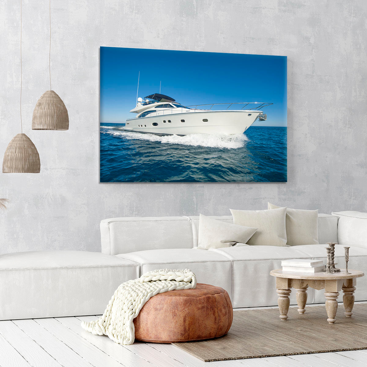 A luxury private motor yacht Canvas Print or Poster - Canvas Art Rocks - 6