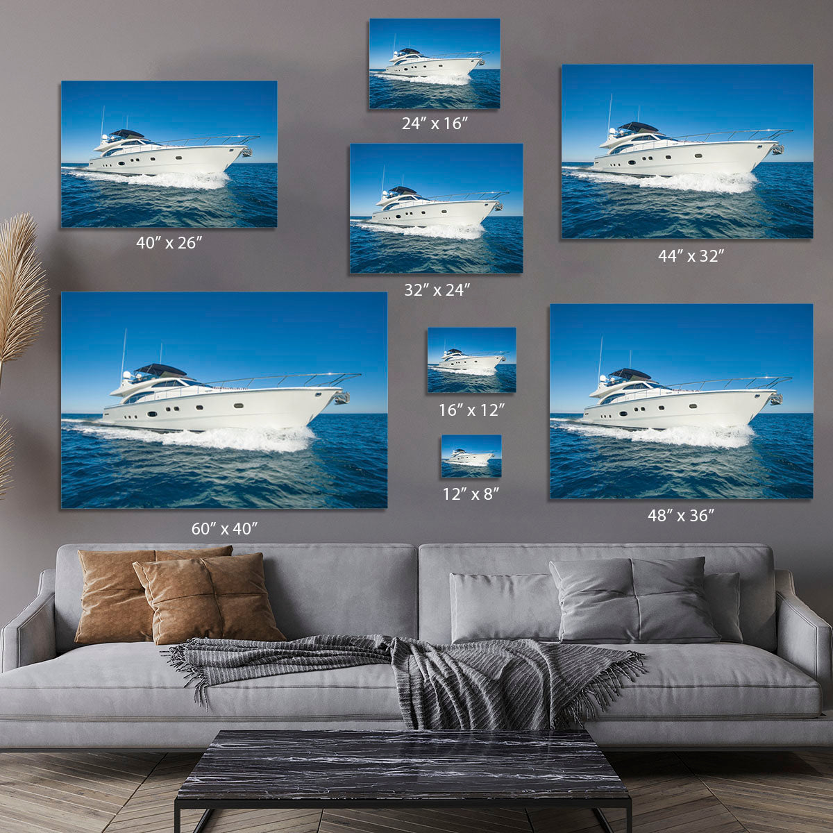 A luxury private motor yacht Canvas Print or Poster - Canvas Art Rocks - 7