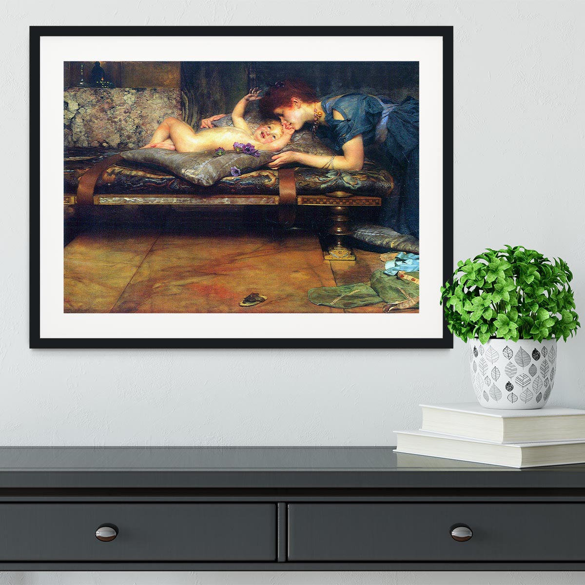 A paradise on earth detail by Alma Tadema Framed Print - Canvas Art Rocks - 1