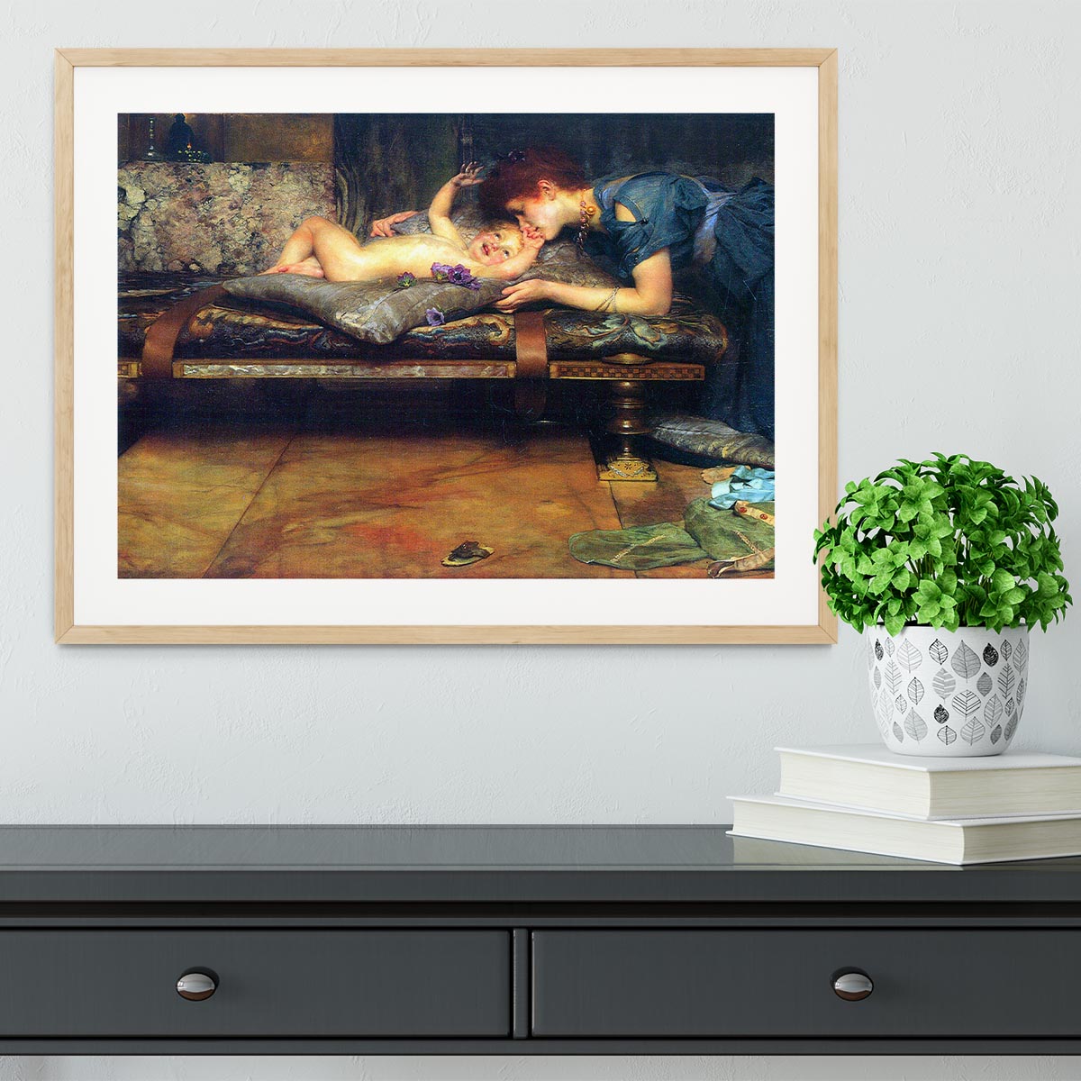 A paradise on earth detail by Alma Tadema Framed Print - Canvas Art Rocks - 3