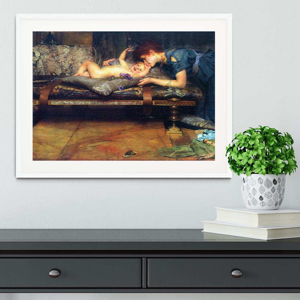 A paradise on earth detail by Alma Tadema Framed Print - Canvas Art Rocks - 5