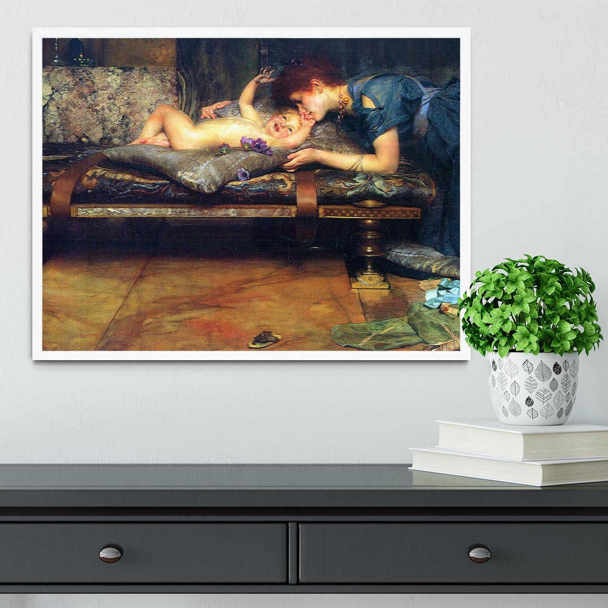 A paradise on earth detail by Alma Tadema Framed Print - Canvas Art Rocks -6