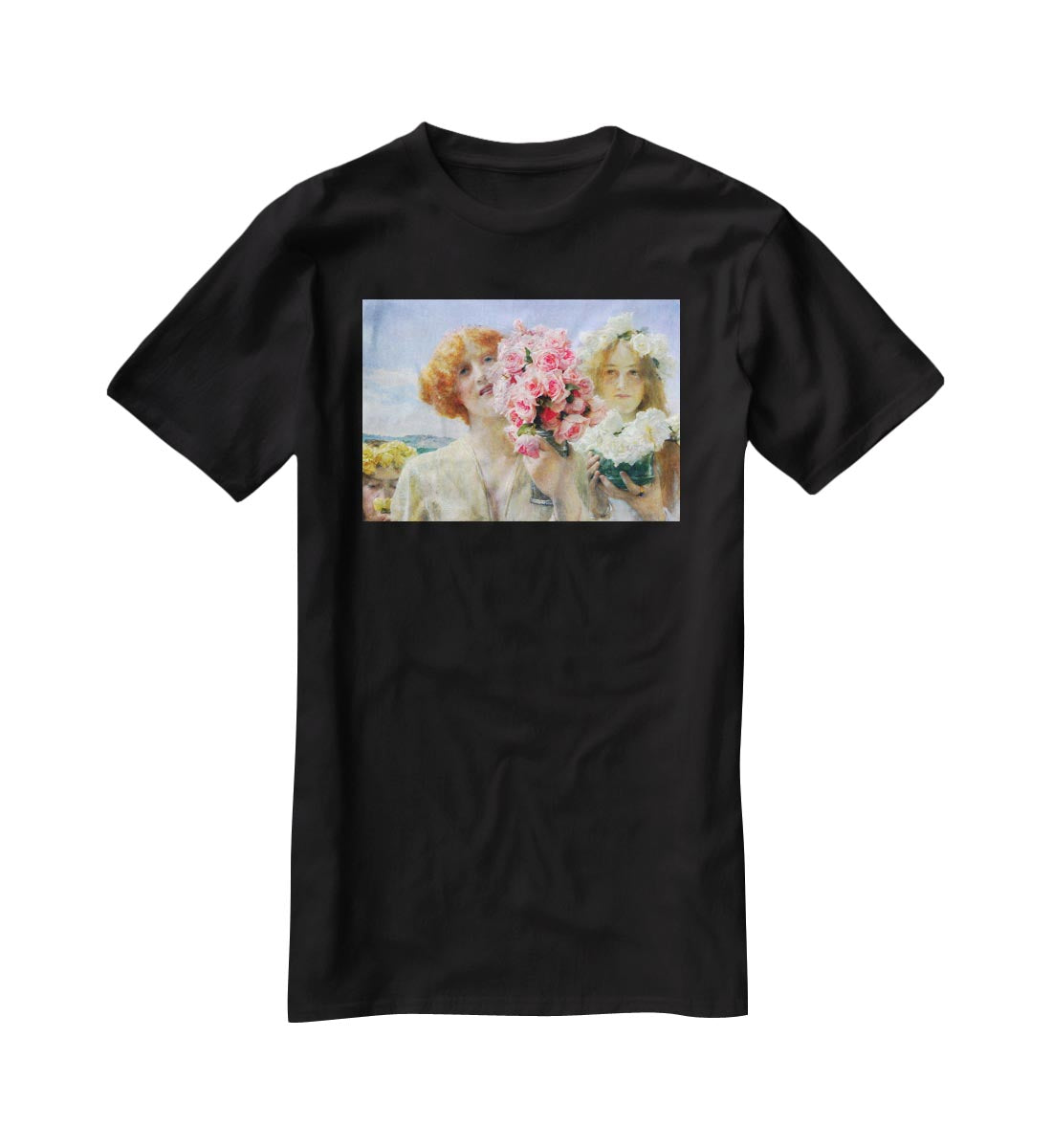 A summer offering by Alma Tadema T-Shirt - Canvas Art Rocks - 1