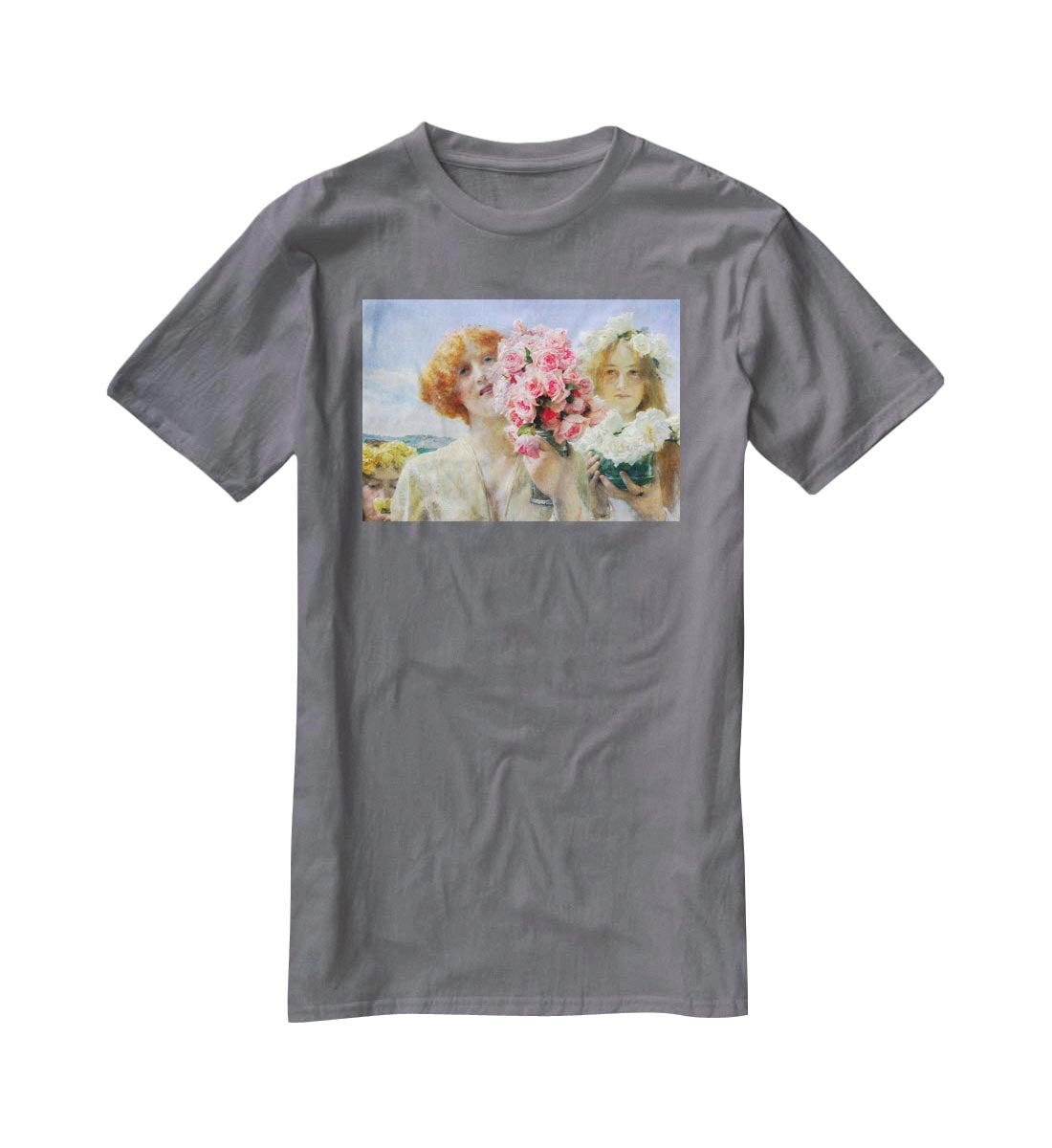 A summer offering by Alma Tadema T-Shirt - Canvas Art Rocks - 3