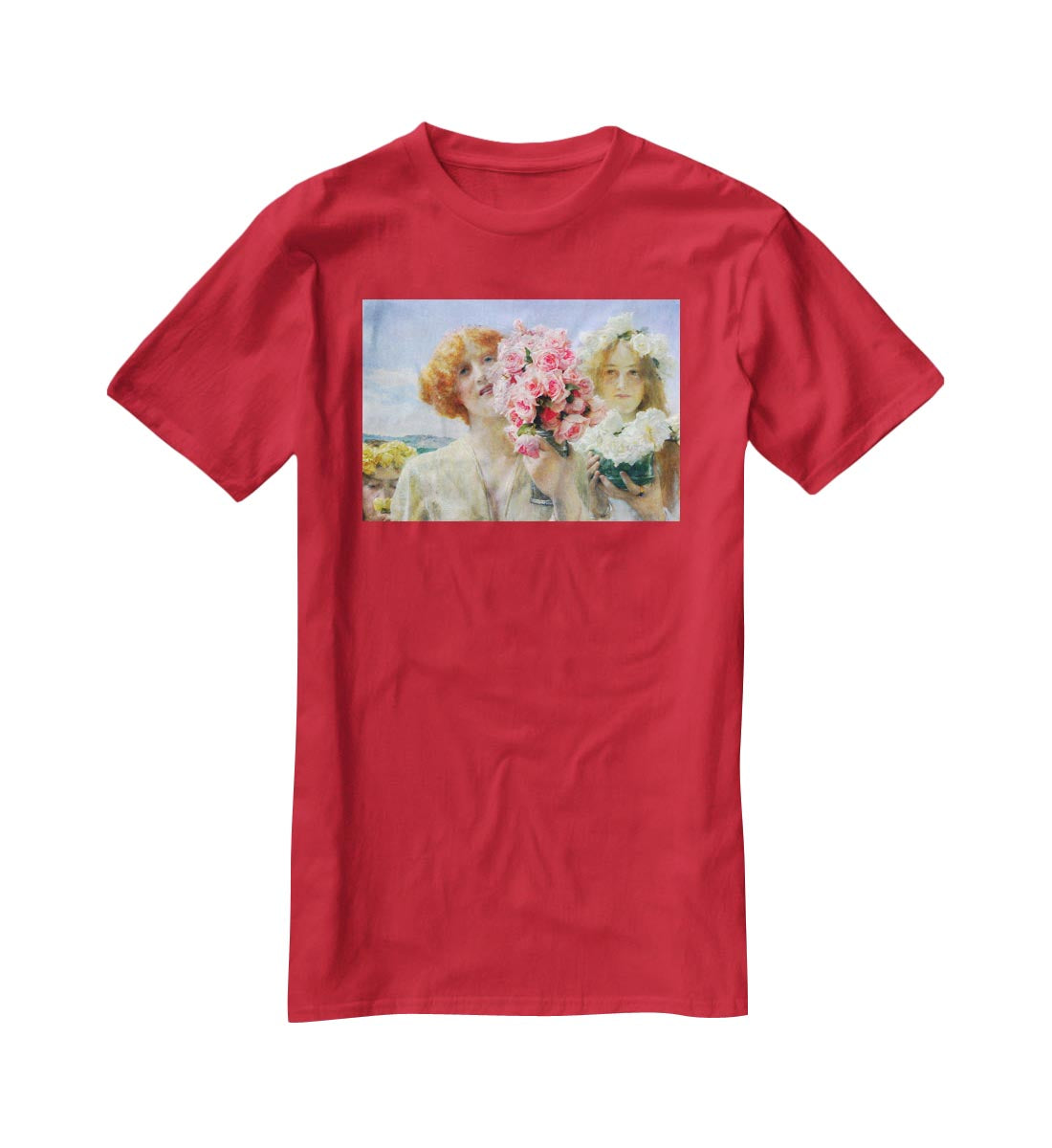 A summer offering by Alma Tadema T-Shirt - Canvas Art Rocks - 4