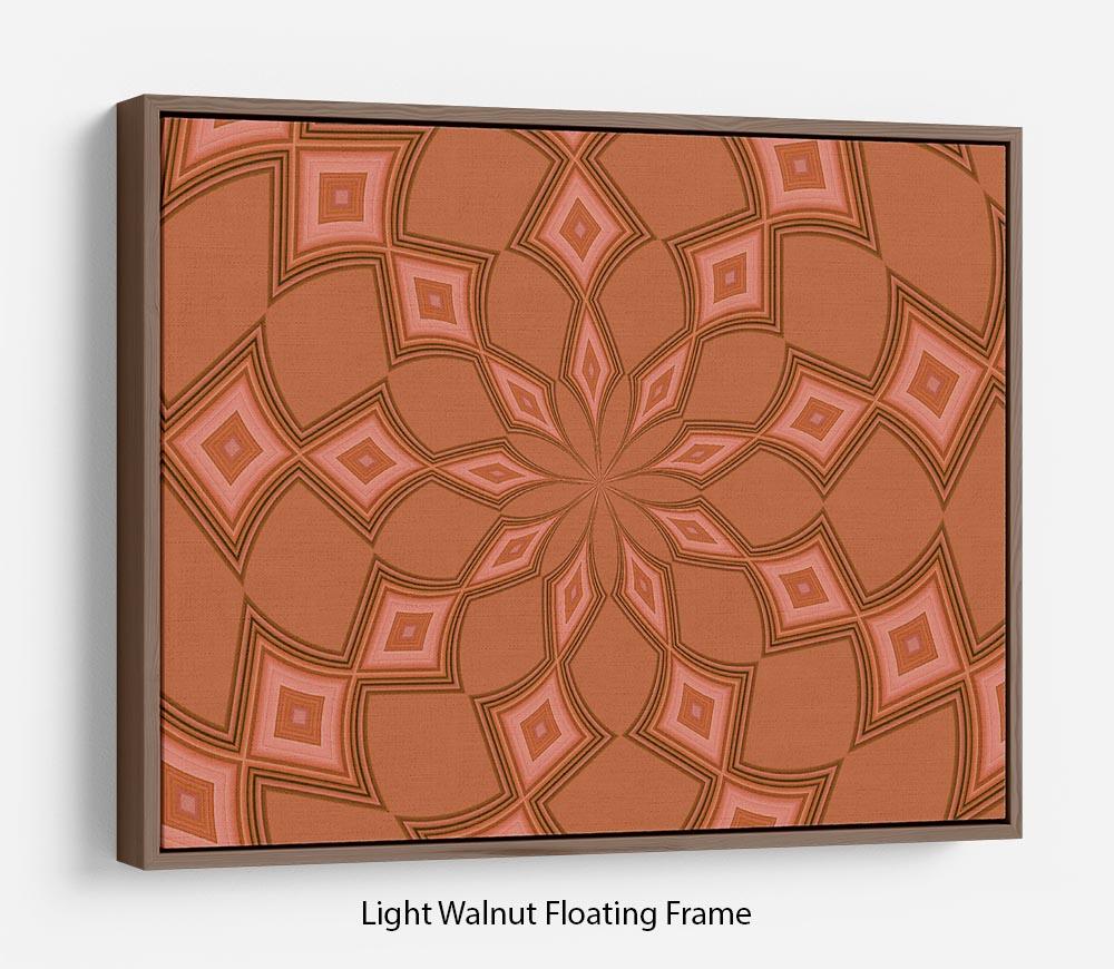 Abstract Diamonds Floating Frame Canvas