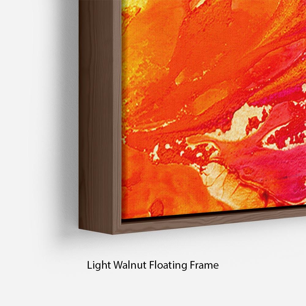 Abstract Oil Paint Floating Frame Canvas