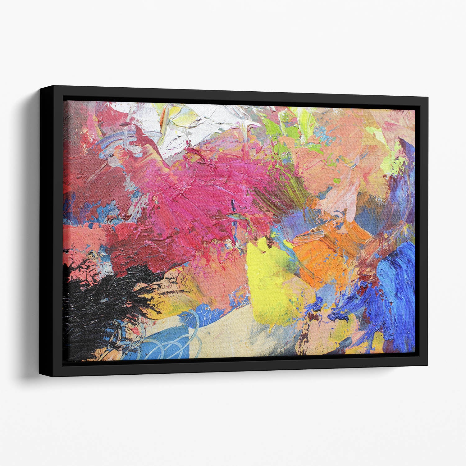 Abstract art Floating Framed Canvas