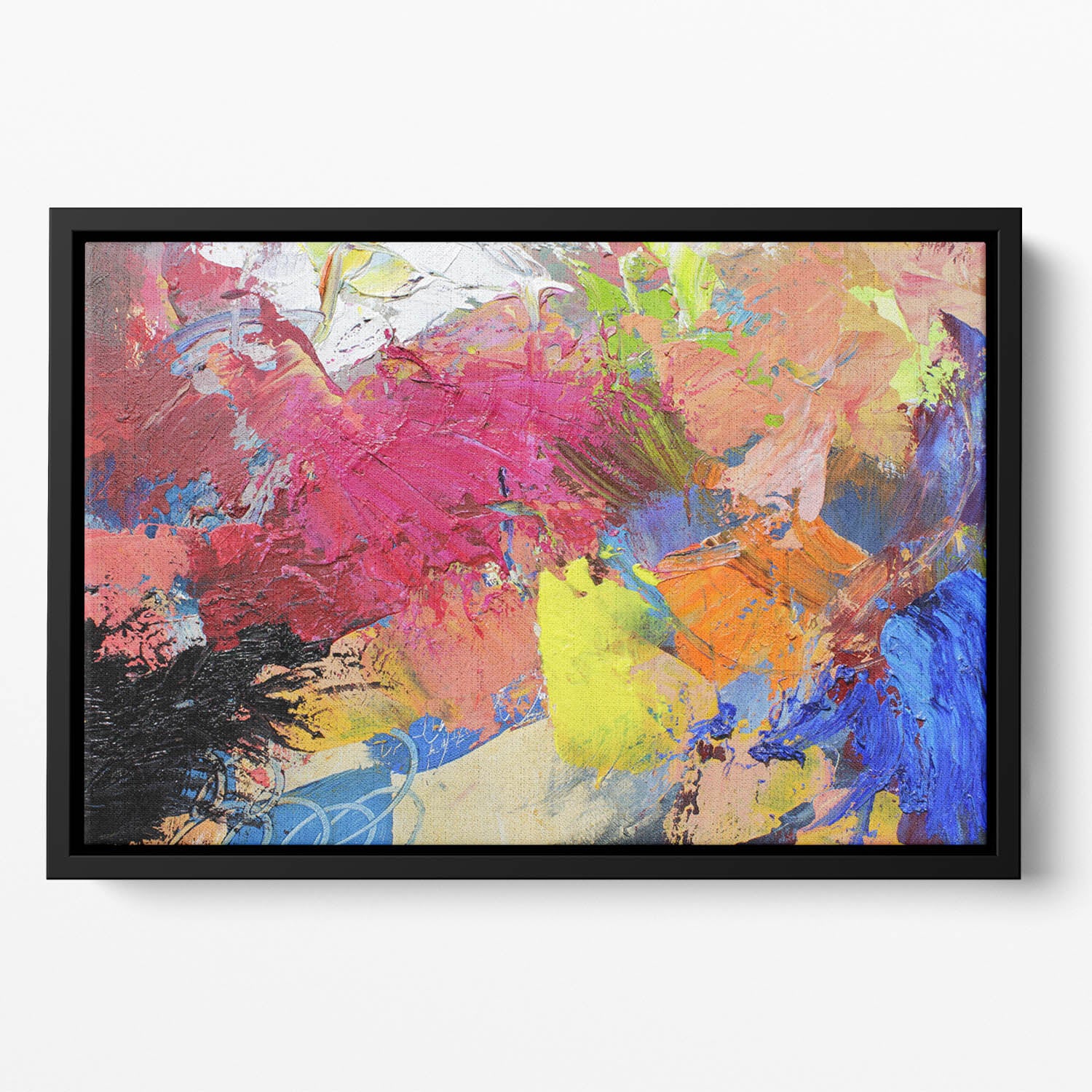 Abstract art Floating Framed Canvas