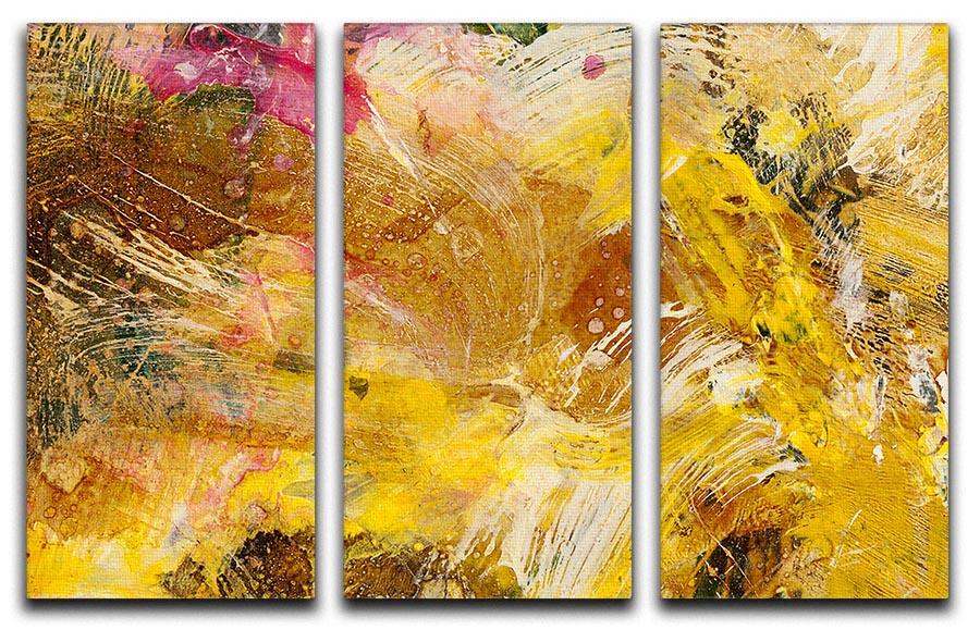 Abstract background by acrylic paint 3 Split Panel Canvas Print - Canvas Art Rocks - 1