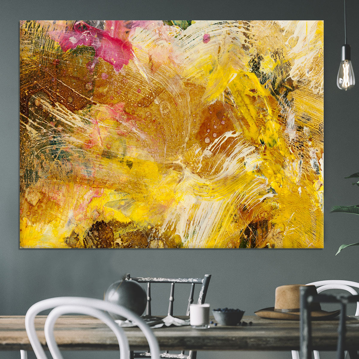 Abstract background by acrylic paint Canvas Print or Poster - Canvas Art Rocks - 3