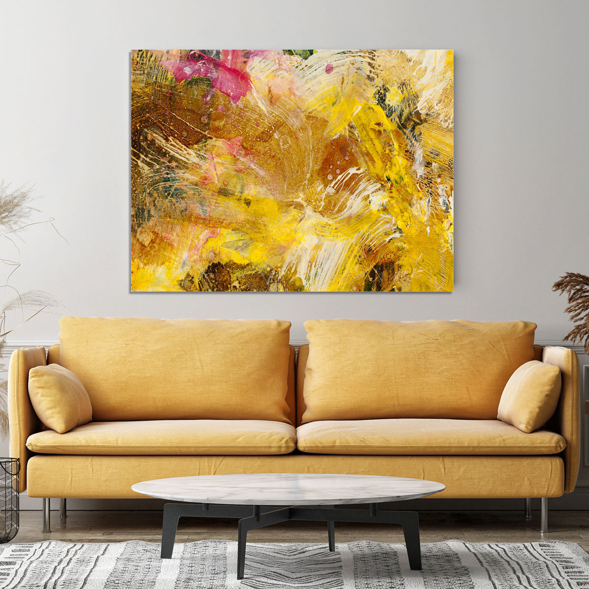 Abstract background by acrylic paint Canvas Print or Poster - Canvas Art Rocks - 4