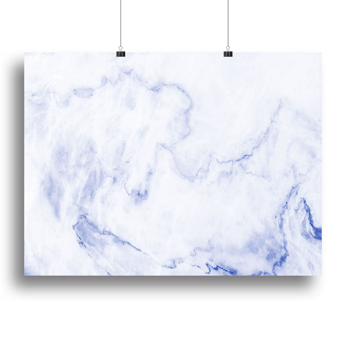 Abstract blue marble patterned Canvas Print or Poster - Canvas Art Rocks - 2