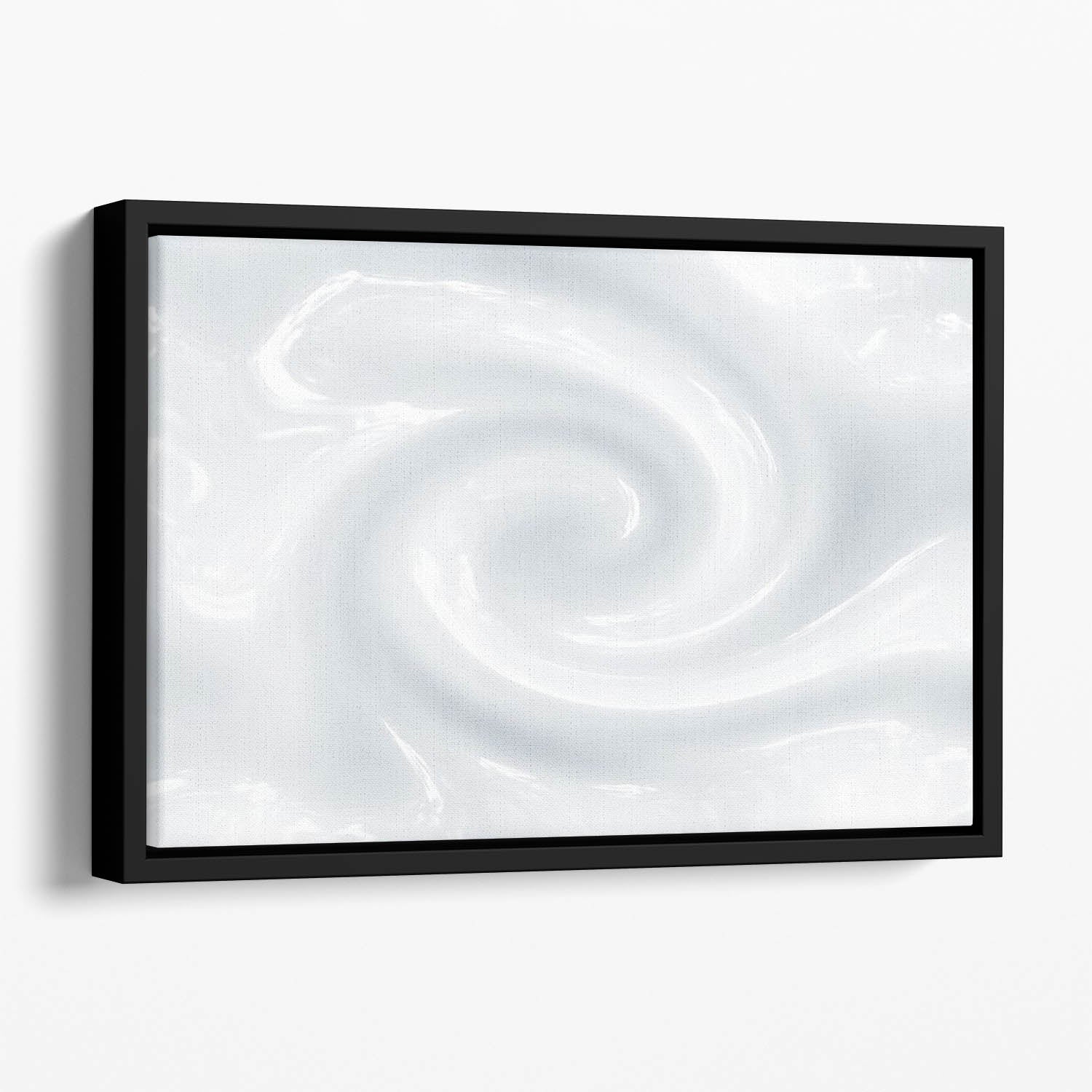 Abstract milk circulation Floating Framed Canvas