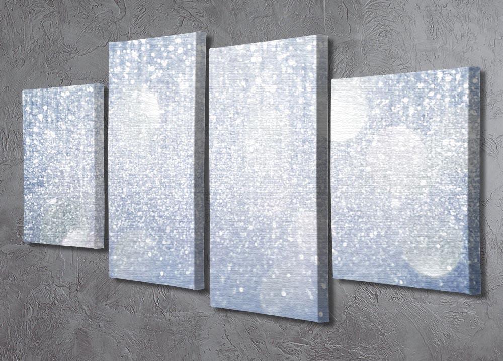 Abstract silver lights 4 Split Panel Canvas  - Canvas Art Rocks - 2
