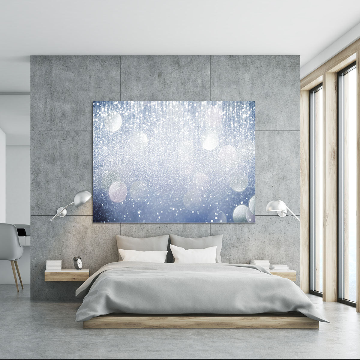Abstract silver lights Canvas Print or Poster - Canvas Art Rocks - 5