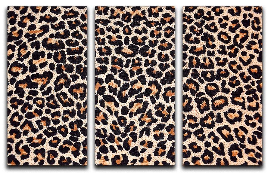 Abstract texture of leopard 3 Split Panel Canvas Print - Canvas Art Rocks - 1