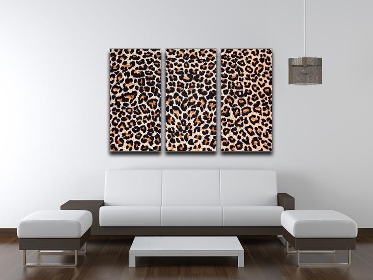 Abstract texture of leopard 3 Split Panel Canvas Print - Canvas Art Rocks - 3
