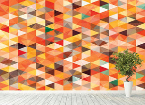 Abstract triangle seamless Wall Mural Wallpaper - Canvas Art Rocks - 4