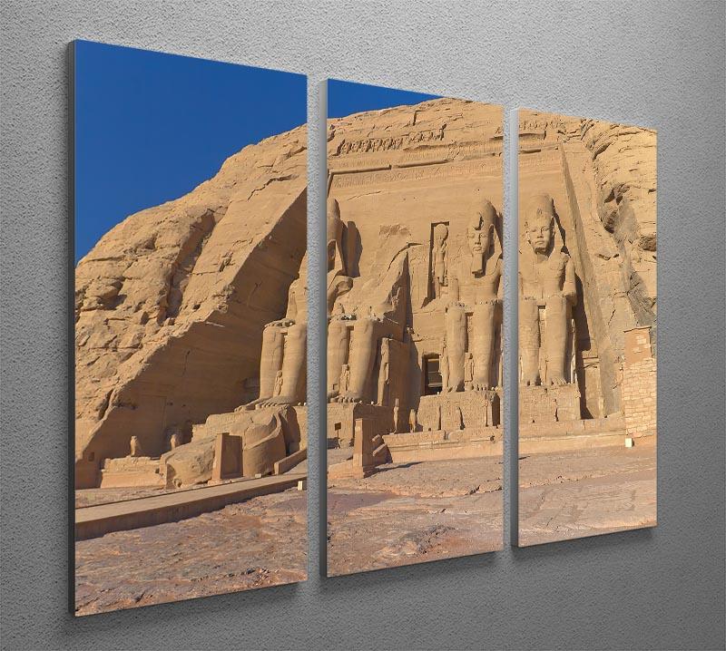 Abu Simbel Temple of King Ramses II 3 Split Panel Canvas Print - Canvas Art Rocks - 2