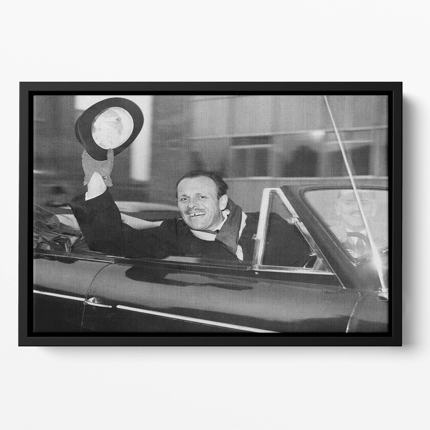 Actor Terry Thomas Floating Framed Canvas