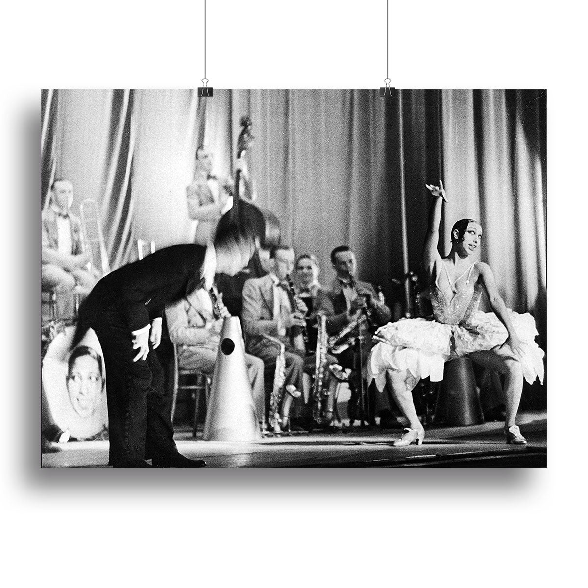 Actress Josephine Baker at the Prince Edward theatre Canvas Print or Poster - Canvas Art Rocks - 2