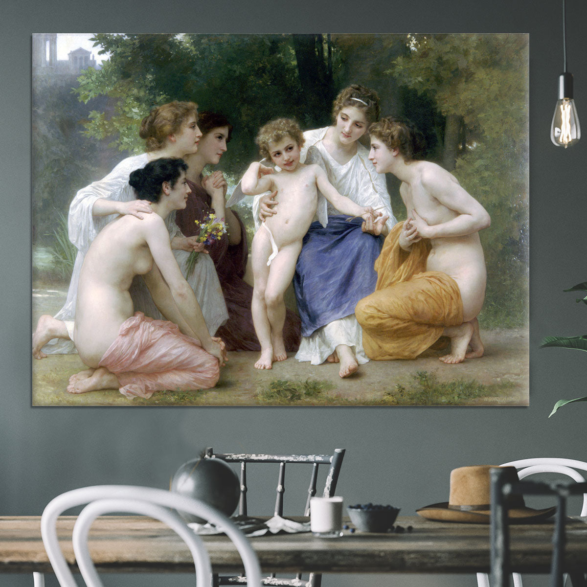 Admiration By Bouguereau Canvas Print or Poster - Canvas Art Rocks - 3