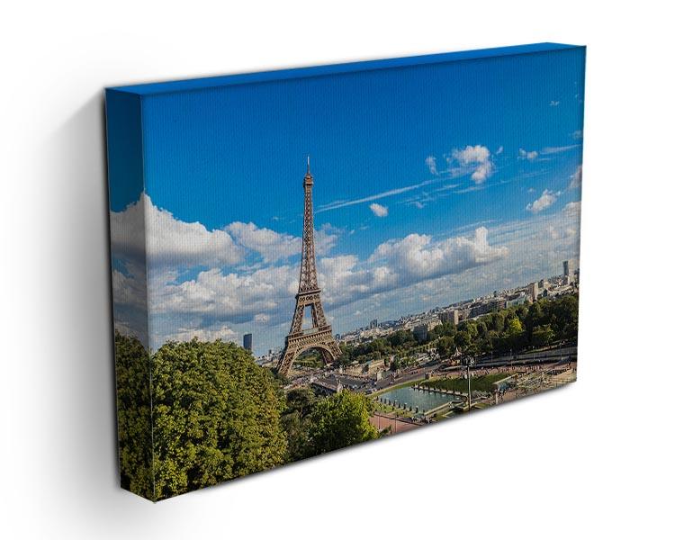 Aerial view of the Eiffel Tower Canvas Print or Poster - Canvas Art Rocks - 3