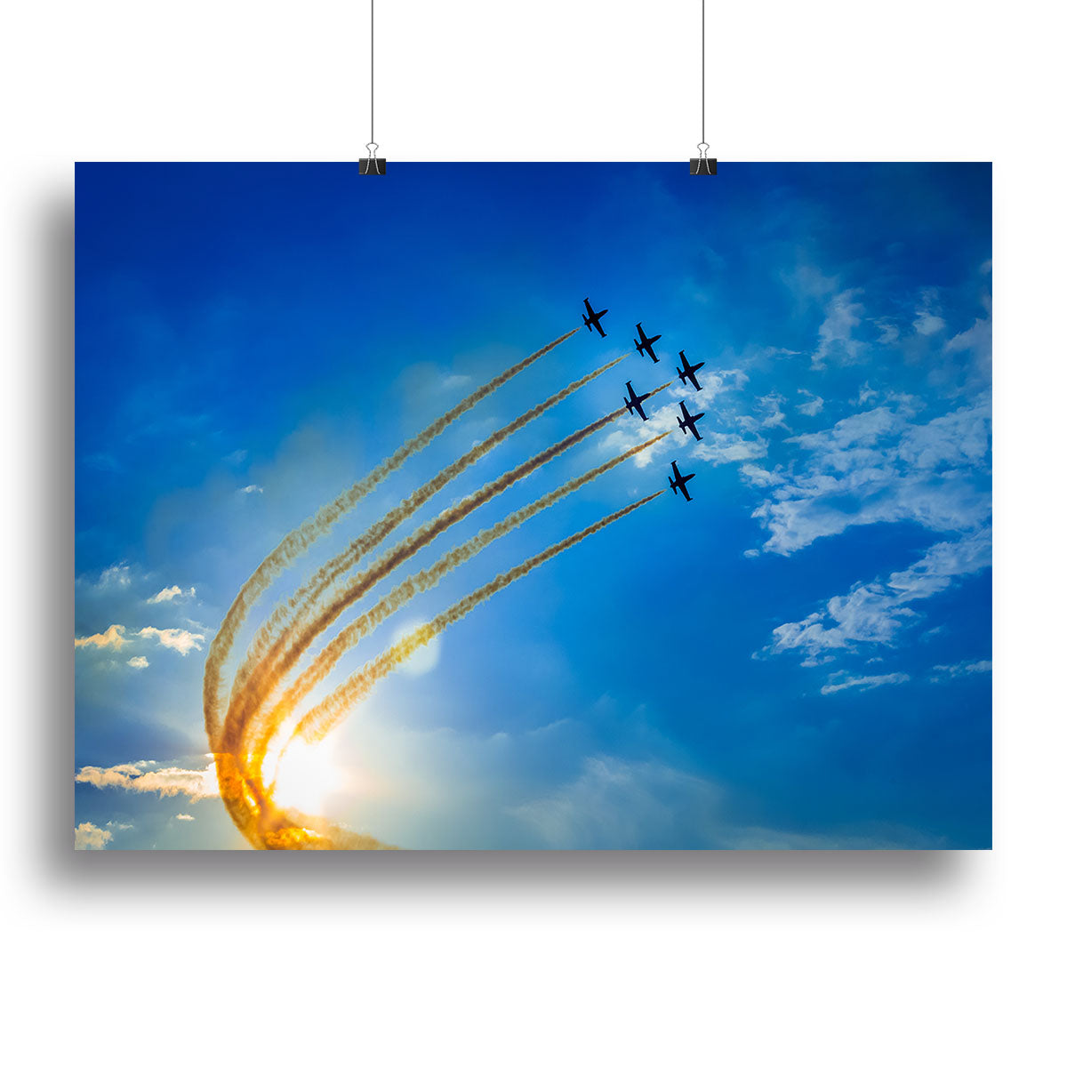 Aerobatic team performs flight Canvas Print or Poster - Canvas Art Rocks - 2