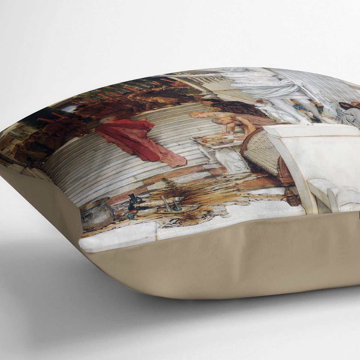 After the Audience by Alma Tadema Cushion - Canvas Art Rocks - 2