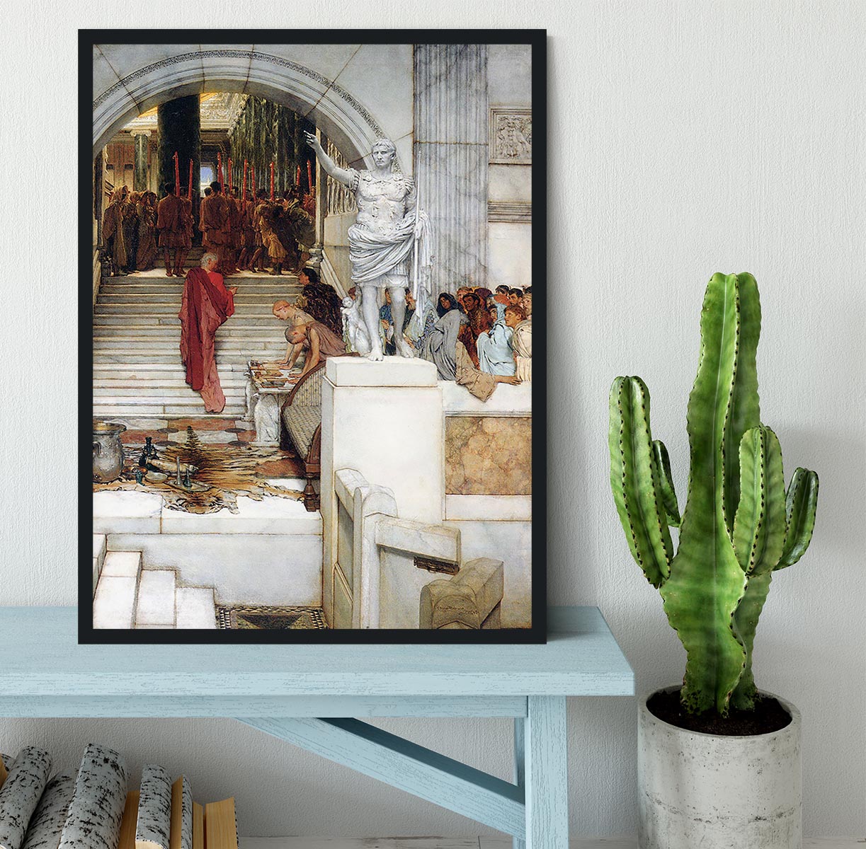 After the Audience by Alma Tadema Framed Print - Canvas Art Rocks - 2