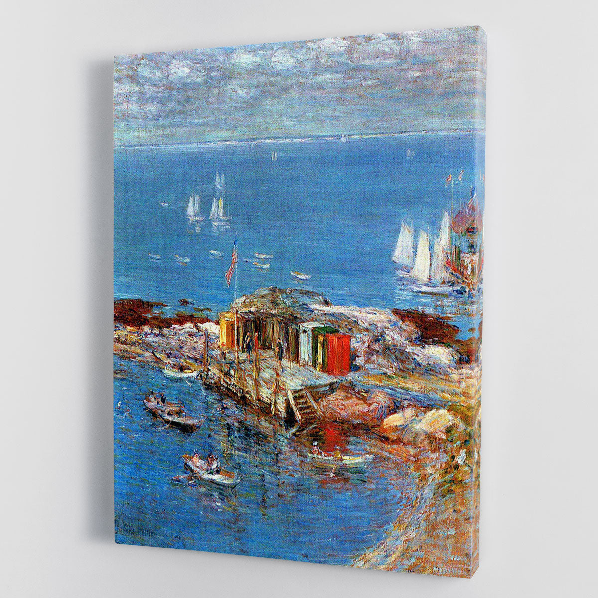 Afternoon in August Appledore by Hassam Canvas Print or Poster - Canvas Art Rocks - 1