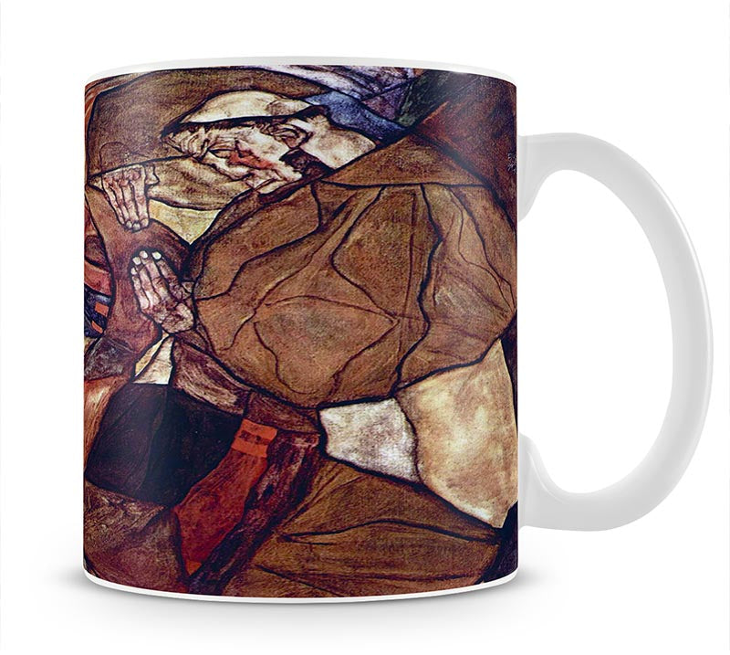 Agony The Death Struggle by Egon Schiele Mug - Canvas Art Rocks - 1