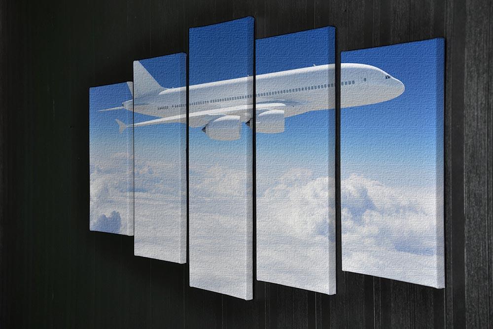 Airplane in the sky 5 Split Panel Canvas  - Canvas Art Rocks - 2