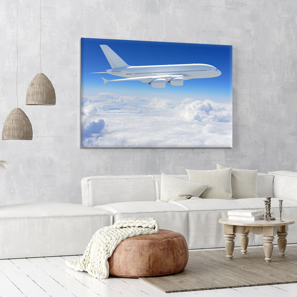 Airplane in the sky Canvas Print or Poster - Canvas Art Rocks - 6