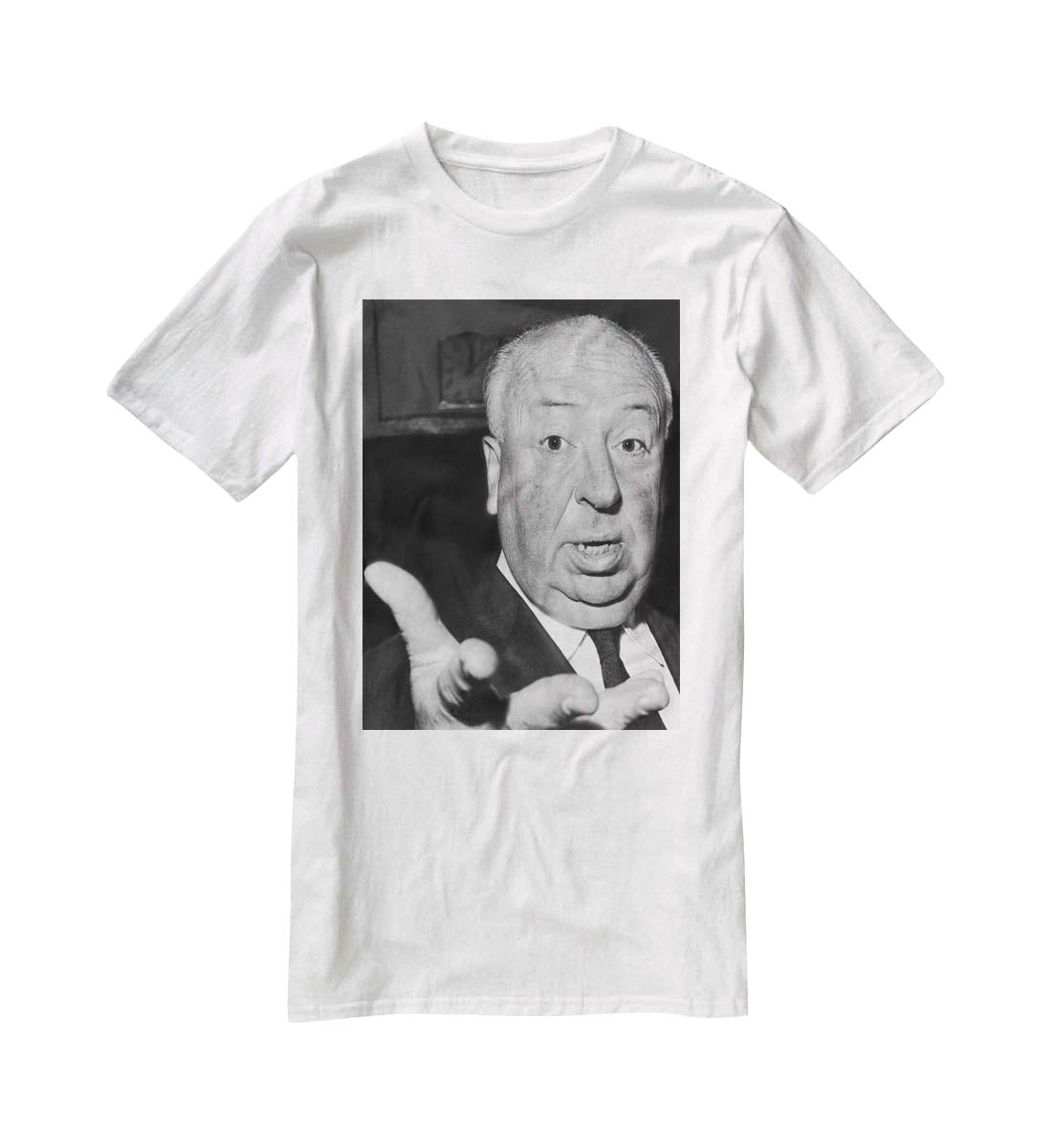 Alfred Hitchcock in 1960 T-Shirt - Canvas Art Rocks - 5