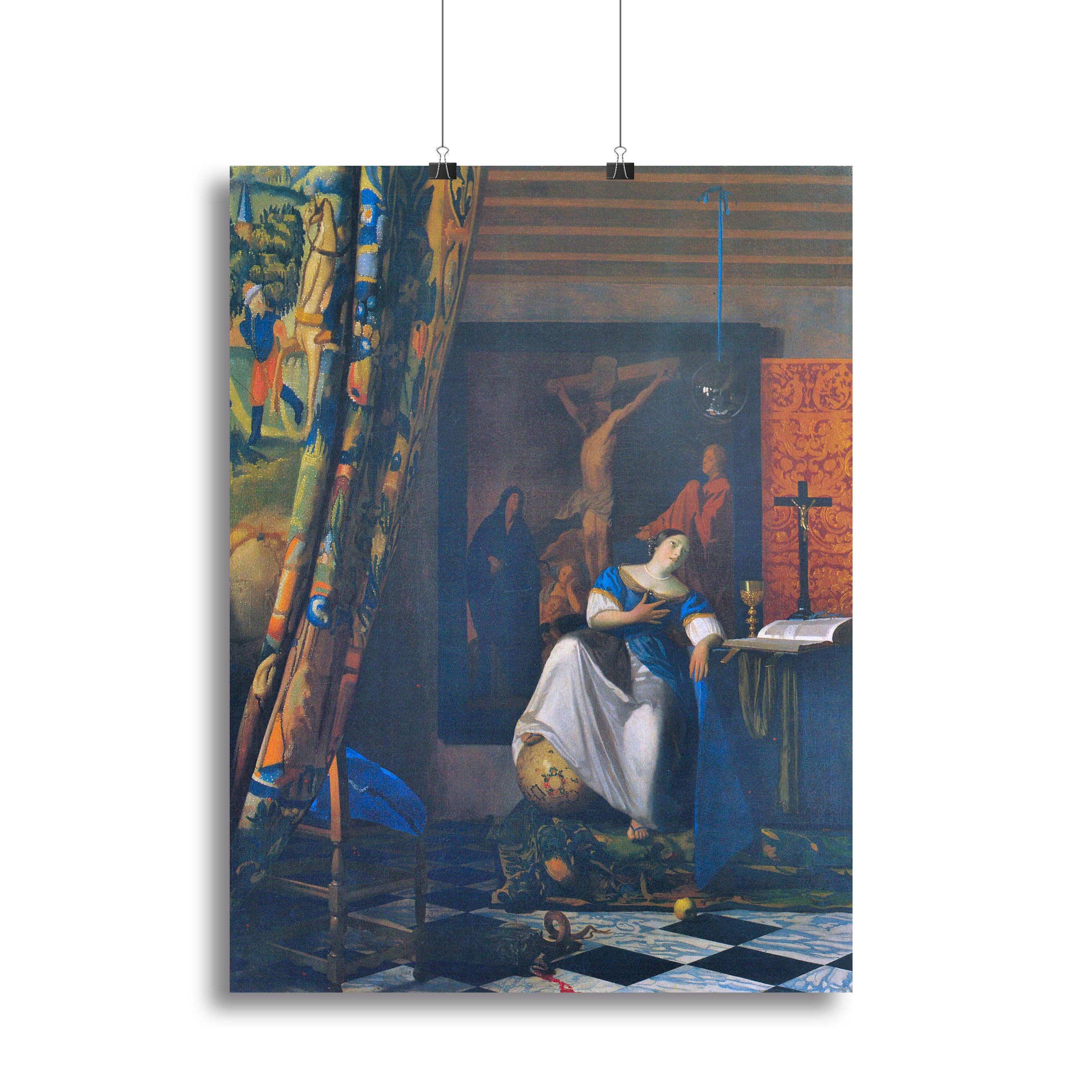 Allegory of Faith by Vermeer Canvas Print or Poster - Canvas Art Rocks - 2