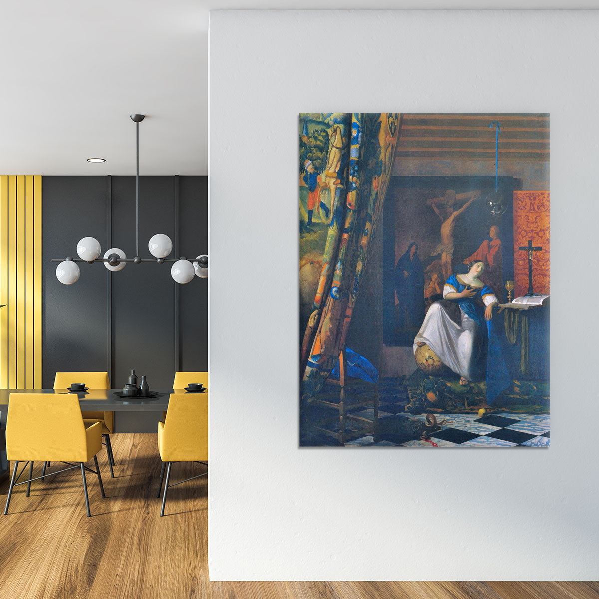 Allegory of Faith by Vermeer Canvas Print or Poster - Canvas Art Rocks - 4