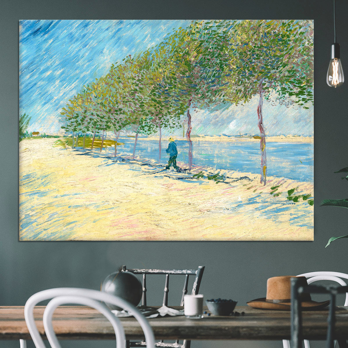 Along the Seine by Van Gogh Canvas Print or Poster - Canvas Art Rocks - 3