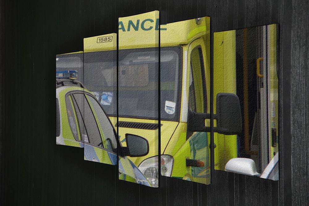 Ambulance and responder vehicles 5 Split Panel Canvas  - Canvas Art Rocks - 2