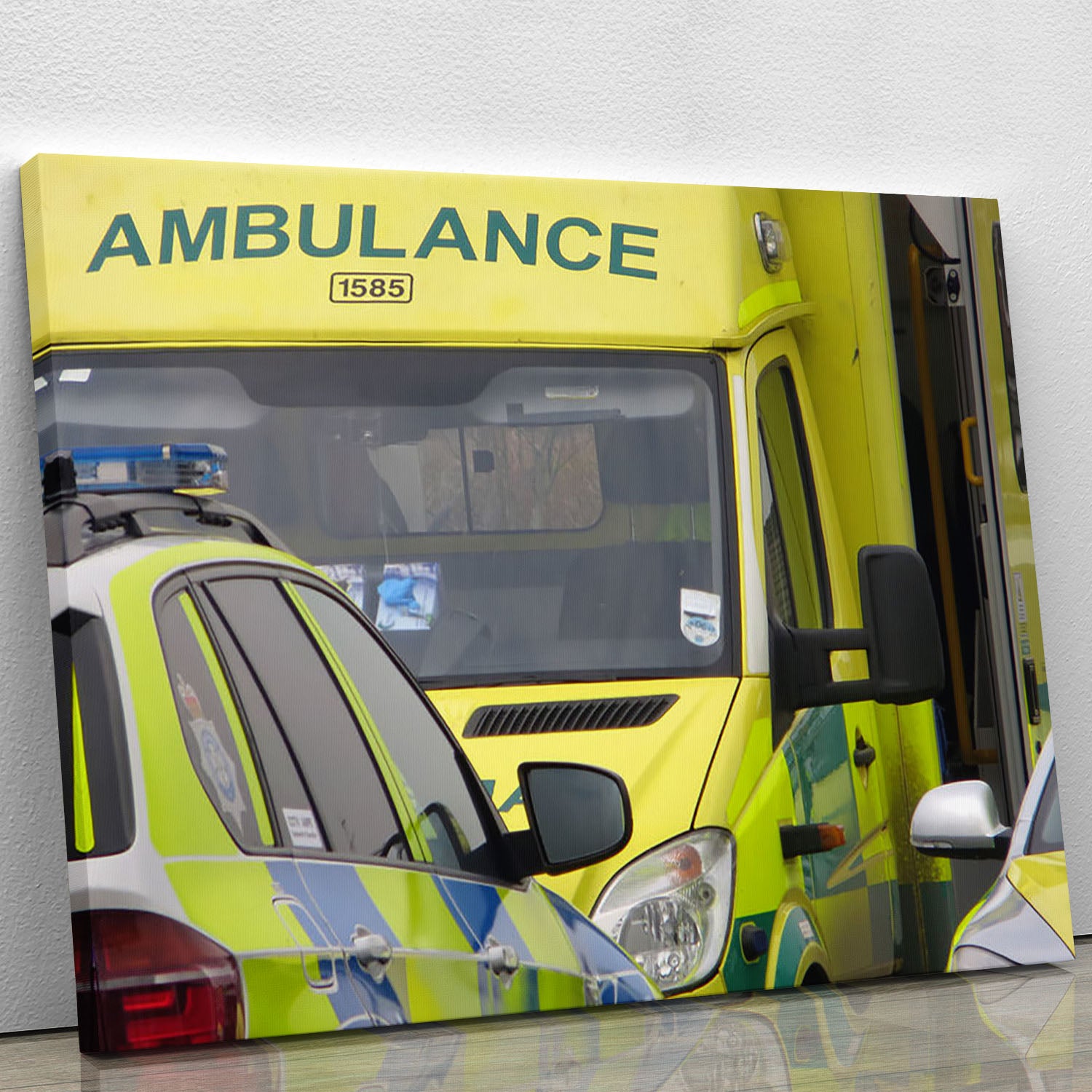Ambulance and responder vehicles Canvas Print or Poster - Canvas Art Rocks - 1