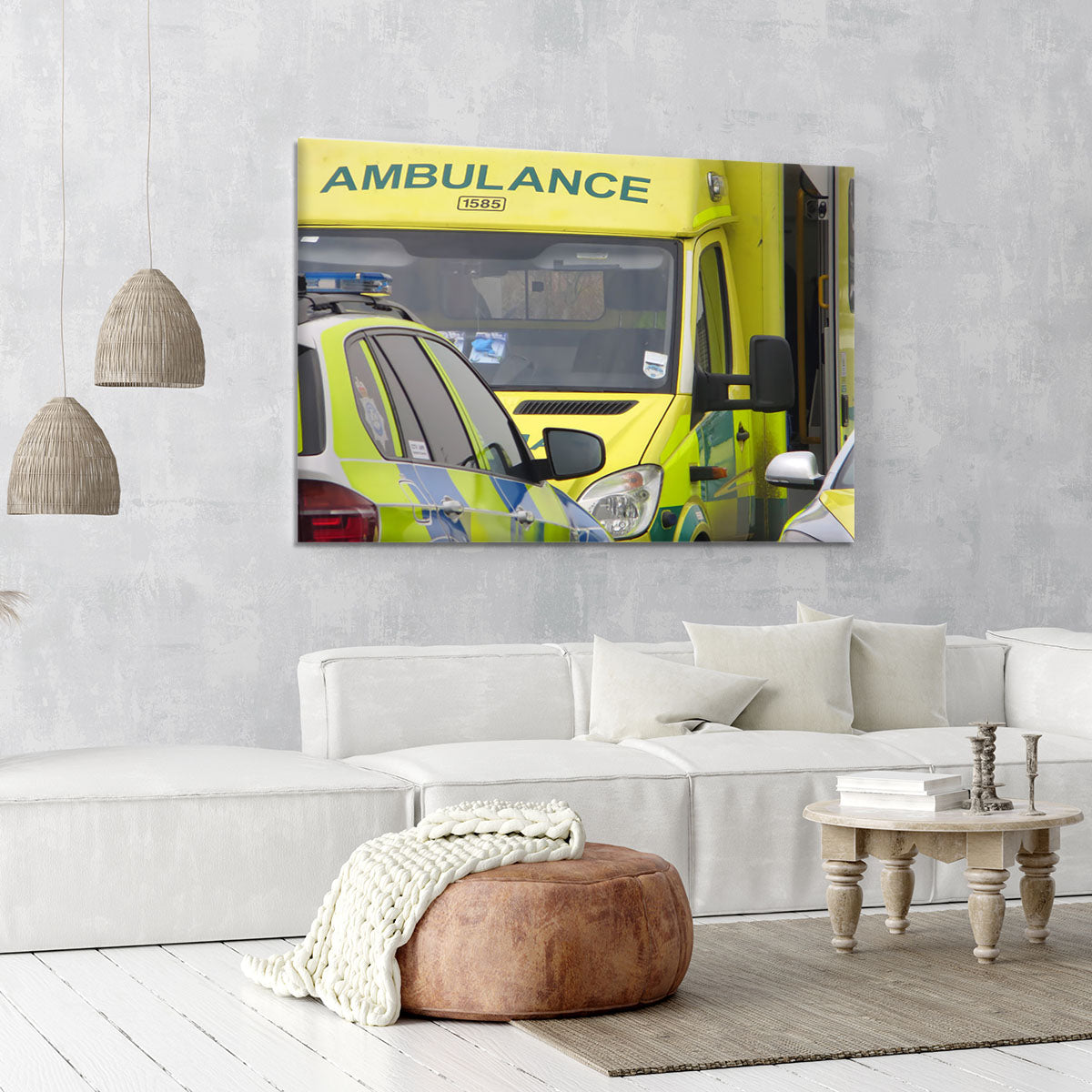 Ambulance and responder vehicles Canvas Print or Poster - Canvas Art Rocks - 6