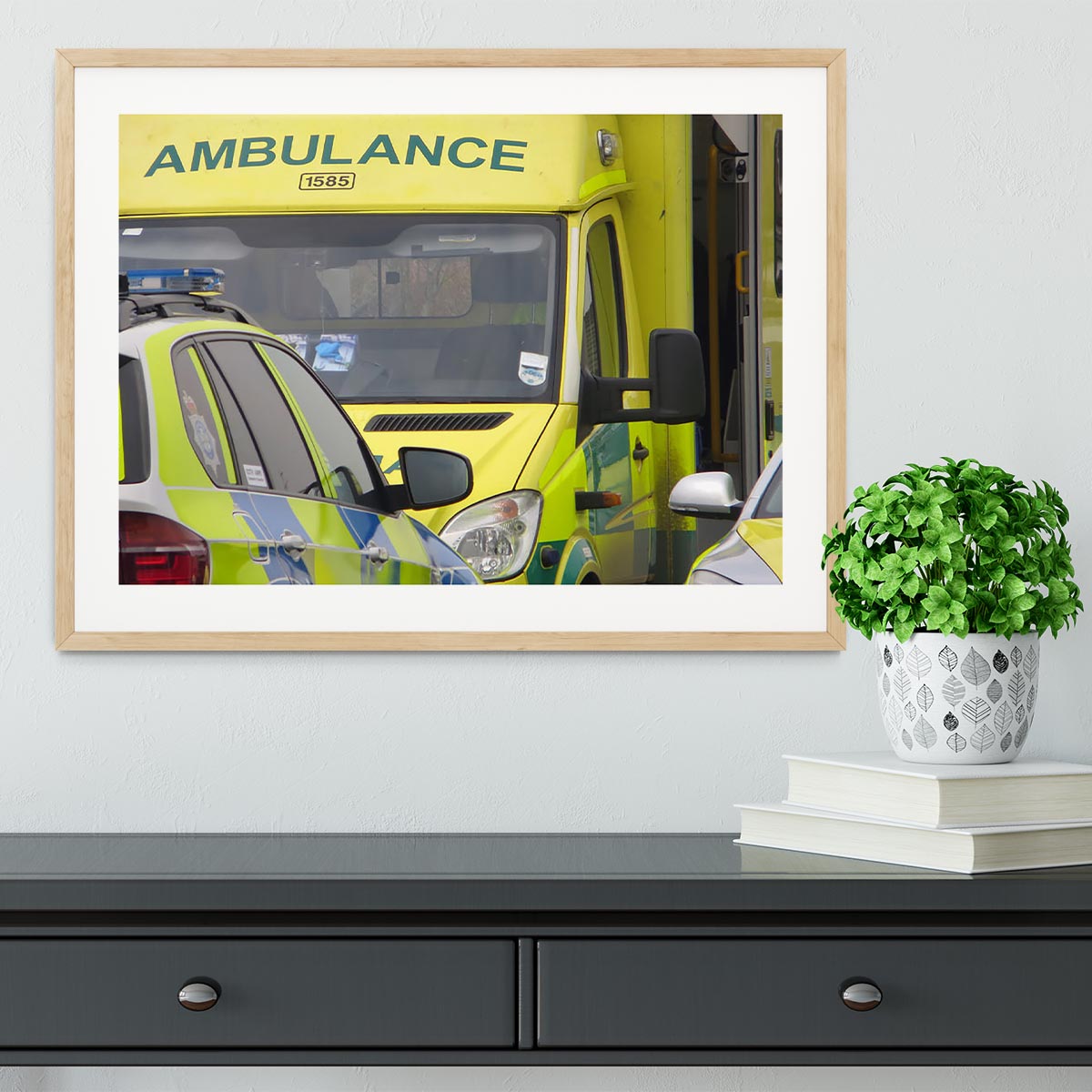 Ambulance and responder vehicles Framed Print - Canvas Art Rocks - 3