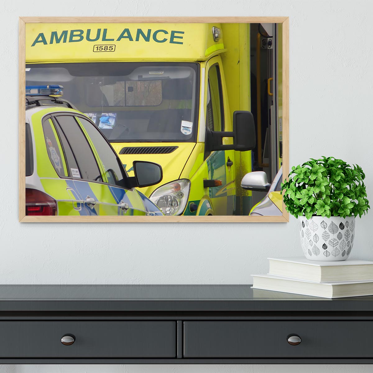 Ambulance and responder vehicles Framed Print - Canvas Art Rocks - 4